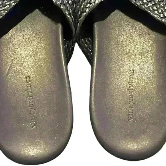 Vineyard Vines  Jute Strap Pool Slide.  Women’s Size 9, NEW WITH TAGS - Picture 2 of 4